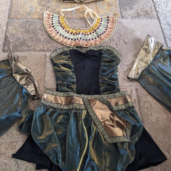GENUINE 5PC CALIFORNIA CLOSETS CLEOPATRA DELUXE WOMEN'S COSTUME XS - Picture 5 of 6